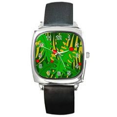 In the jungle Square Metal Watch