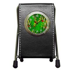 In the jungle Pen Holder Desk Clocks