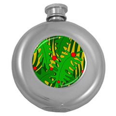 In the jungle Round Hip Flask (5 oz)