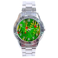 In the jungle Stainless Steel Analogue Watch