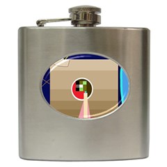 Decorative Abstraction Hip Flask (6 Oz) by Valentinaart