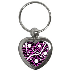 Purple Harmony Key Chains (heart)  by Valentinaart