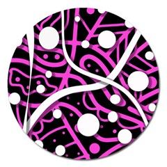 Purple Harmony Magnet 5  (round)