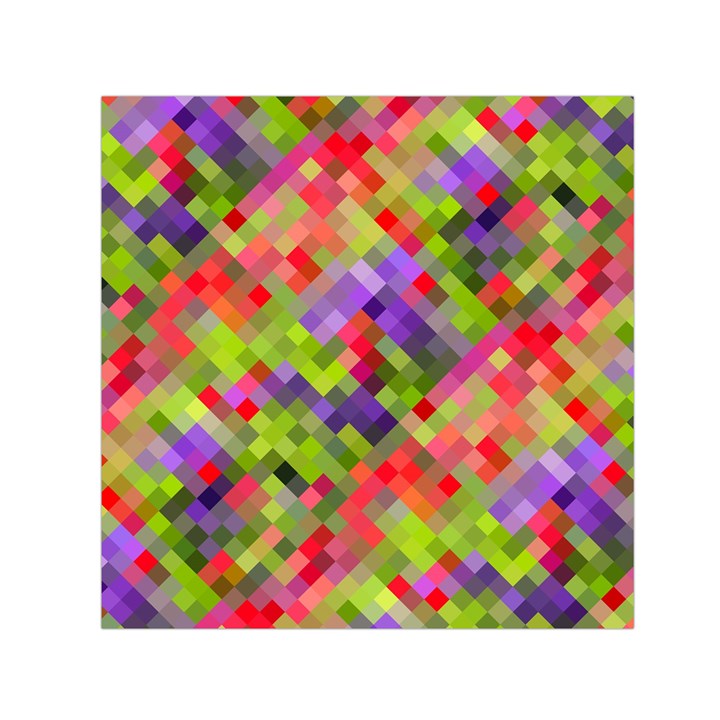 Colorful Mosaic Small Satin Scarf (Square)