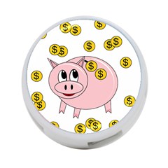 Piggy Bank  4-port Usb Hub (one Side) by Valentinaart