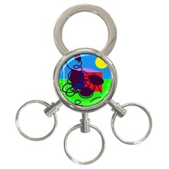 Sunny Day 3-ring Key Chains by Valentinaart