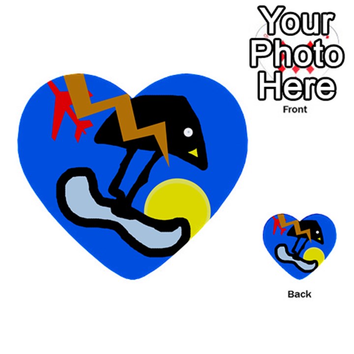 Little bird Multi-purpose Cards (Heart) 