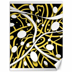 Yellow Movement Canvas 36  X 48  