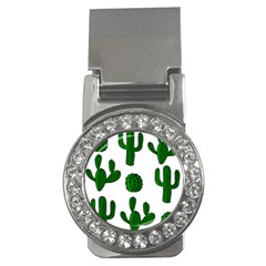 Cactuses Pattern Money Clips (cz)  by Valentinaart