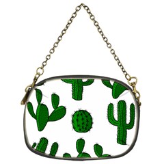 Cactuses Pattern Chain Purses (one Side)  by Valentinaart