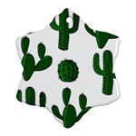 Cactuses pattern Ornament (Snowflake)  Front