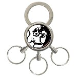 Old man 3-Ring Key Chains Front