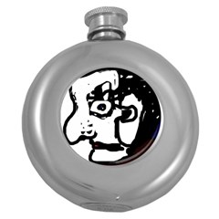 Old Man Round Hip Flask (5 Oz) by Valentinaart