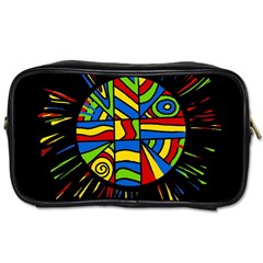 Colorful Bang Toiletries Bags by Valentinaart