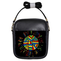 Colorful Bang Girls Sling Bags by Valentinaart