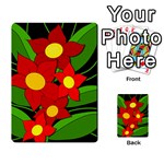 Red flowers Multi-purpose Cards (Rectangle)  Back 1