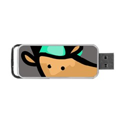 Deer Portable Usb Flash (one Side) by Valentinaart