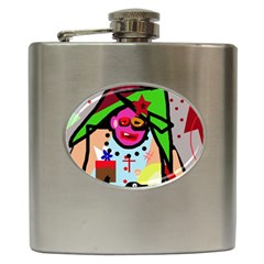 Quarreling Hip Flask (6 Oz) by Valentinaart