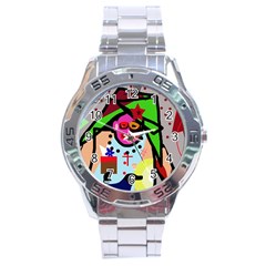 Quarreling Stainless Steel Analogue Watch by Valentinaart