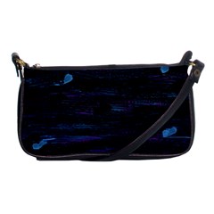 Blue Moonlight Shoulder Clutch Bags by Valentinaart