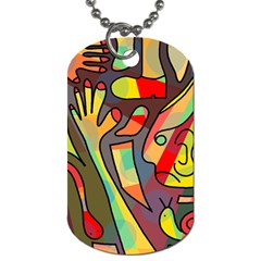 Colorful Dream Dog Tag (one Side) by Valentinaart