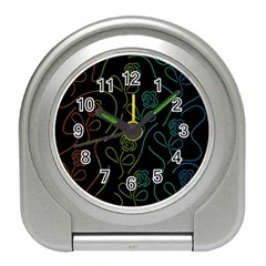 Floral Pattern Travel Alarm Clocks by Valentinaart