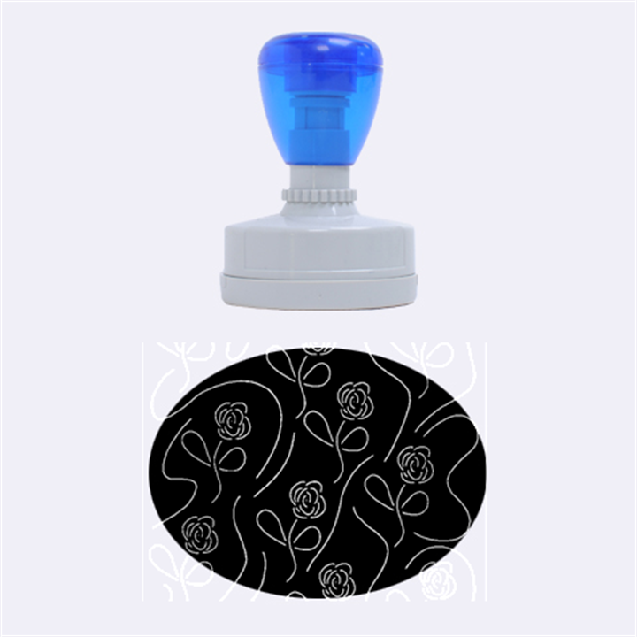 Floral pattern Rubber Oval Stamps