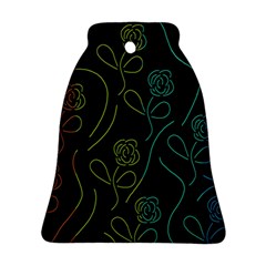 Floral Pattern Bell Ornament (2 Sides) by Valentinaart