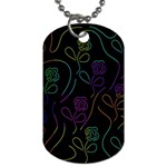 Flowers - pattern Dog Tag (One Side) Front