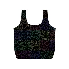 Colorful Pattern Full Print Recycle Bags (s)  by Valentinaart