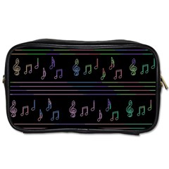 Music Pattern Toiletries Bags 2-side by Valentinaart