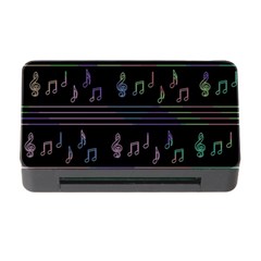 Music Pattern Memory Card Reader With Cf by Valentinaart