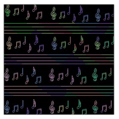 Music Pattern Large Satin Scarf (square)