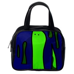 Green Snakes Classic Handbags (one Side)