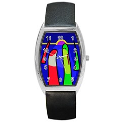 Colorful snakes Barrel Style Metal Watch