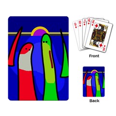 Colorful snakes Playing Card