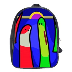 Colorful Snakes School Bags (xl)  by Valentinaart