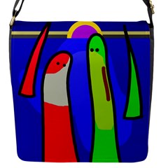 Colorful snakes Flap Messenger Bag (S)