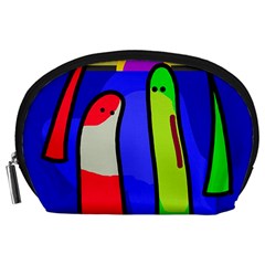 Colorful snakes Accessory Pouches (Large) 