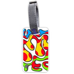 Colorful Graffiti Luggage Tags (one Side)  by Valentinaart
