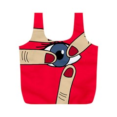 Poke In The Eye Full Print Recycle Bags (m)  by Valentinaart