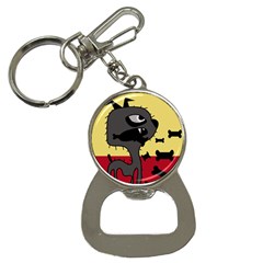 Angry Little Dog Bottle Opener Key Chains by Valentinaart