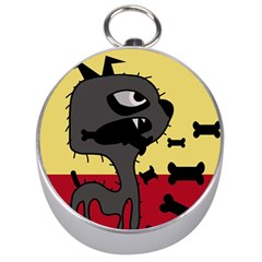 Angry Little Dog Silver Compasses by Valentinaart