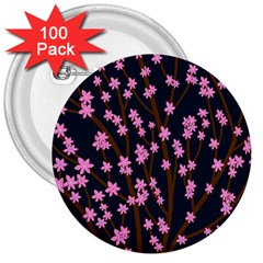 Japanese tree  3  Buttons (100 pack) 