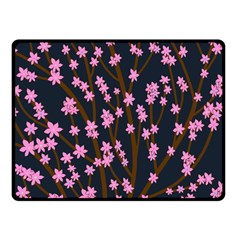 Japanese tree  Double Sided Fleece Blanket (Small) 