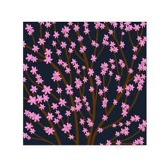 Japanese tree  Small Satin Scarf (Square)