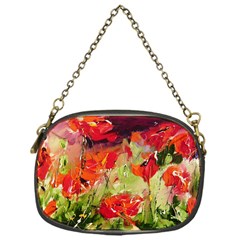 Abstract Poppys  Chain Purses (one Side)  by artistpixi