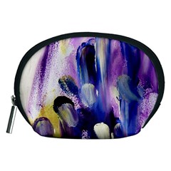 Purple Abstract Print  Accessory Pouches (medium)  by artistpixi