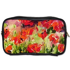 Abstact Poppys Art Print Toiletries Bags