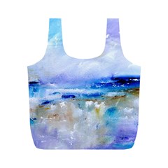 Abstract Purple Art Prints Full Print Recycle Bags (m)  by artistpixi